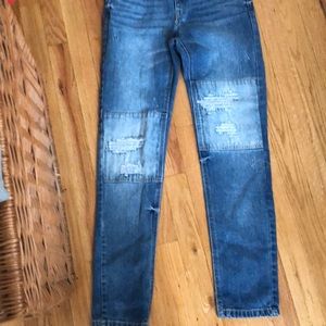 Art class blue jeans